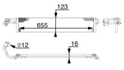 Oil Cooler, automatic transmission MAHLE CLC71000P