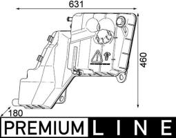 Expansion Tank, coolant MAHLE CRT103000P