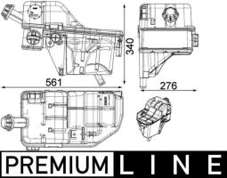 Expansion Tank, coolant MAHLE CRT134000P