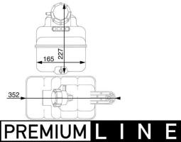 Expansion Tank, coolant MAHLE CRT43000P