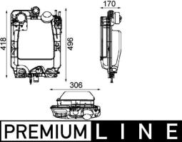 Expansion Tank, coolant MAHLE CRT44000P