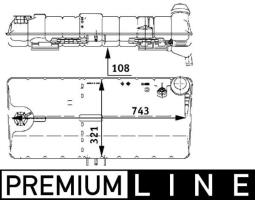 Expansion Tank, coolant MAHLE CRT47000P