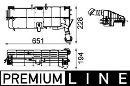 Expansion Tank, coolant MAHLE CRT49000P