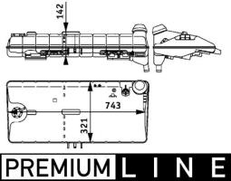 Expansion Tank, coolant MAHLE CRT50000P