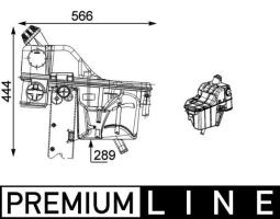 Expansion Tank, coolant MAHLE CRT54000P