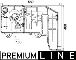 Expansion Tank, coolant MAHLE CRT55000P