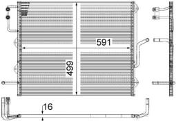 Radiator, engine cooling MAHLE CR1009000P