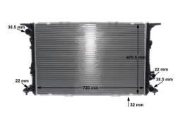 Radiator, engine cooling MAHLE CR1022000S