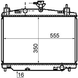 Radiator, engine cooling MAHLE CR1071000S