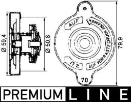 Cap, radiator MAHLE CRB15000P