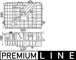 Expansion Tank, coolant MAHLE CRT234000P