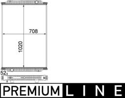 Radiator, engine cooling MAHLE CR1010000P