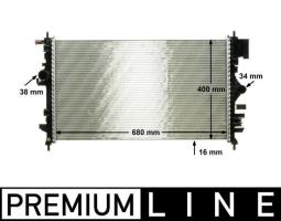 Radiator, engine cooling MAHLE CR1099000P