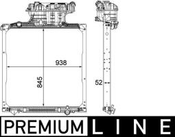 Radiator, engine cooling MAHLE CR1039000P