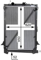 Radiator, engine cooling MAHLE CR1047000S