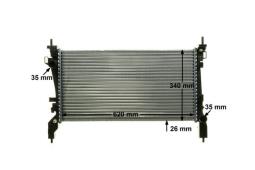 Radiator, engine cooling MAHLE CR1130000P