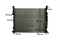 Radiator, engine cooling MAHLE CR1155000P