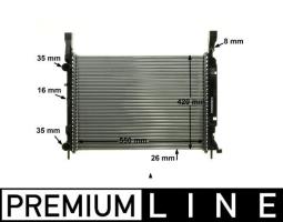 Radiator, engine cooling MAHLE CR1157000P