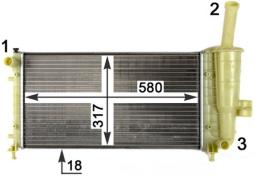 Radiator, engine cooling MAHLE CR1108000P