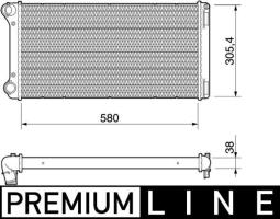 Radiator, engine cooling MAHLE CR1109000P