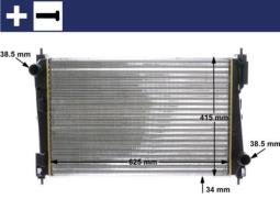 Radiator, engine cooling MAHLE CR1111000S