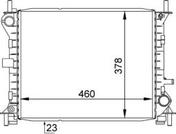 Radiator, engine cooling MAHLE CR1136000S