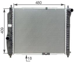 Radiator, engine cooling MAHLE CR1309000S