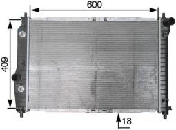 Radiator, engine cooling MAHLE CR131000S