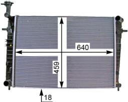 Radiator, engine cooling MAHLE CR1333000P