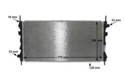 Radiator, engine cooling MAHLE CR1204000P