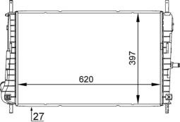 Radiator, engine cooling MAHLE CR1347000S