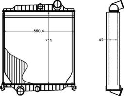 Radiator, engine cooling MAHLE CR1225000P