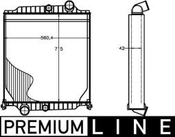 Radiator, engine cooling MAHLE CR1225000P