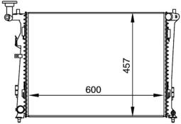 Radiator, engine cooling MAHLE CR1366000P