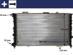 Radiator, engine cooling MAHLE CR1410000S