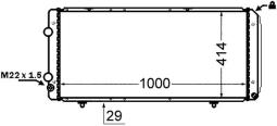 Radiator, engine cooling MAHLE CR1430000S