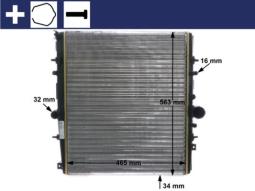 Radiator, engine cooling MAHLE CR1436000S