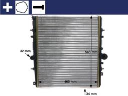 Radiator, engine cooling MAHLE CR1437000S