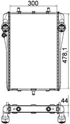 Radiator, engine cooling MAHLE CR1397000P