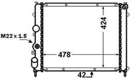 Radiator, engine cooling MAHLE CR1413000S