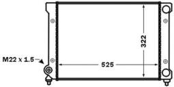 Radiator, engine cooling MAHLE CR1442000S