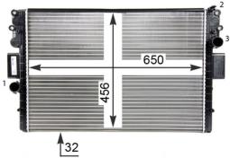 Radiator, engine cooling MAHLE CR1550000P