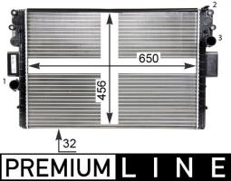 Radiator, engine cooling MAHLE CR1550000P