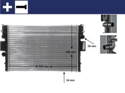 Radiator, engine cooling MAHLE CR1551000S