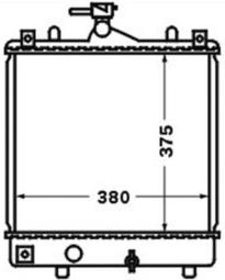 Radiator, engine cooling MAHLE CR1495000S