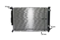 Radiator, engine cooling MAHLE CR1686000S