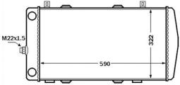 Radiator, engine cooling MAHLE CR1513000S