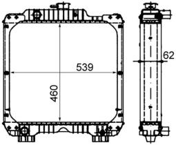 Radiator, engine cooling MAHLE CR1926000P