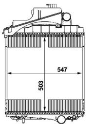 Radiator, engine cooling MAHLE CR1729000P