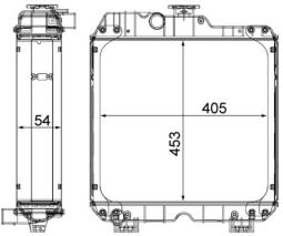 Radiator, engine cooling MAHLE CR1938000P